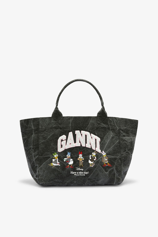 Black Oyster Daisy Duck Bleached Medium Tote