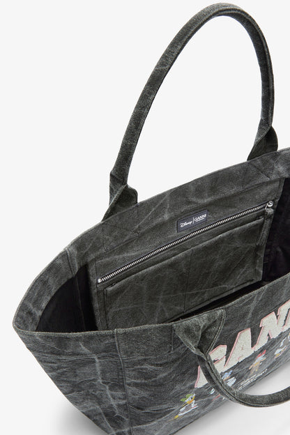 Black Oyster Daisy Duck Bleached Medium Tote