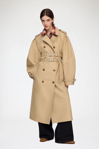 Trench Coat in Double Cotton