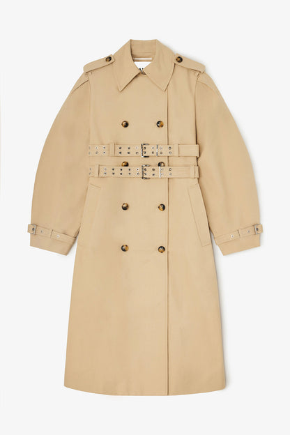 Trench Coat in Double Cotton