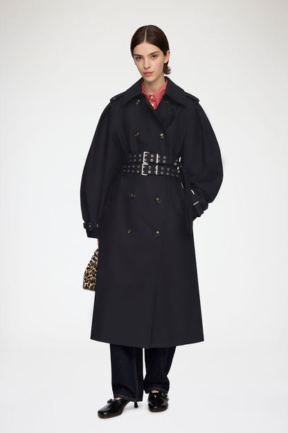 Trench Coat in Double Cotton