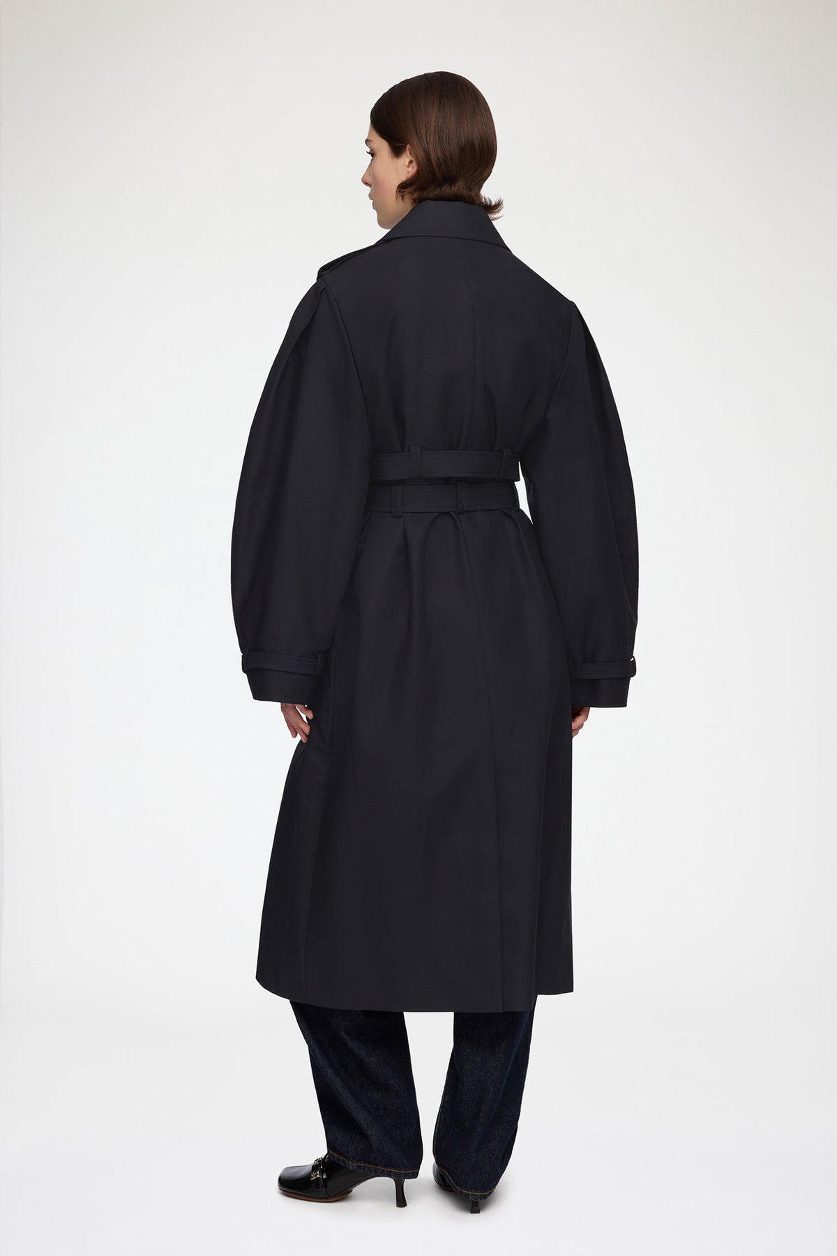 Trench Coat in Double Cotton