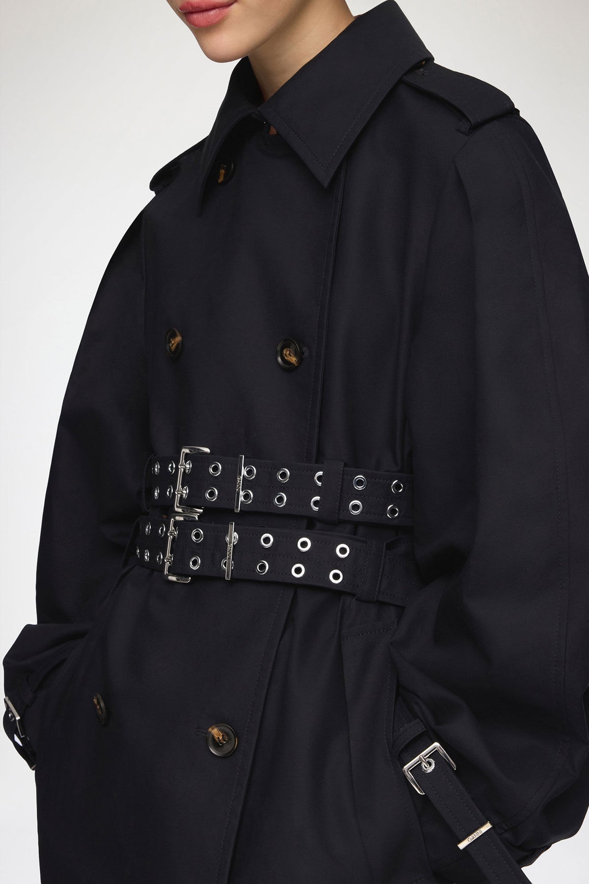 Trench Coat in Double Cotton