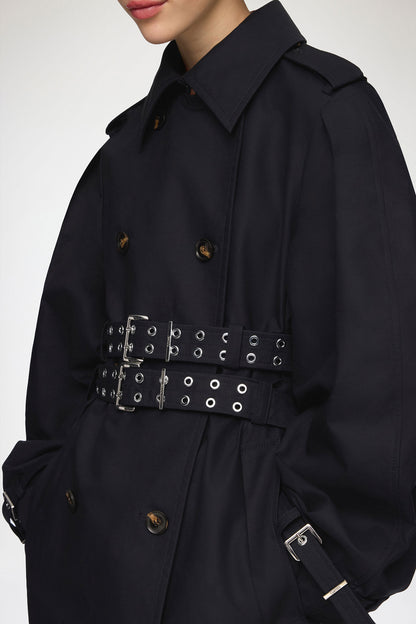 Trench Coat in Double Cotton