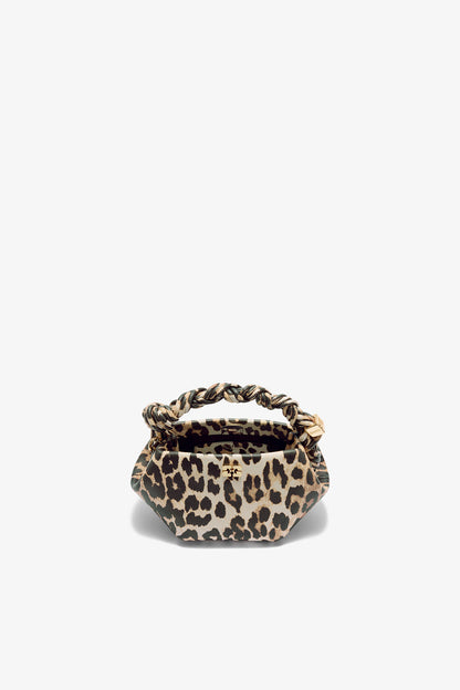 Almond Milk Leopard Grained Mini Bou Bag