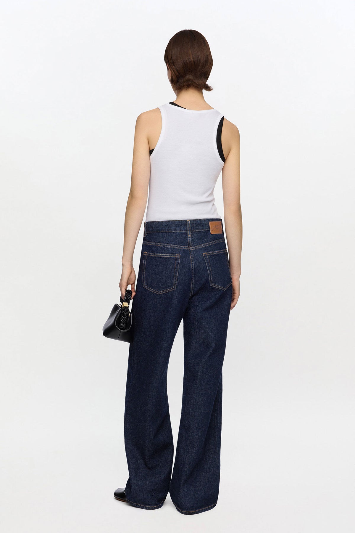 White Soft Cotton Rib Tank Top