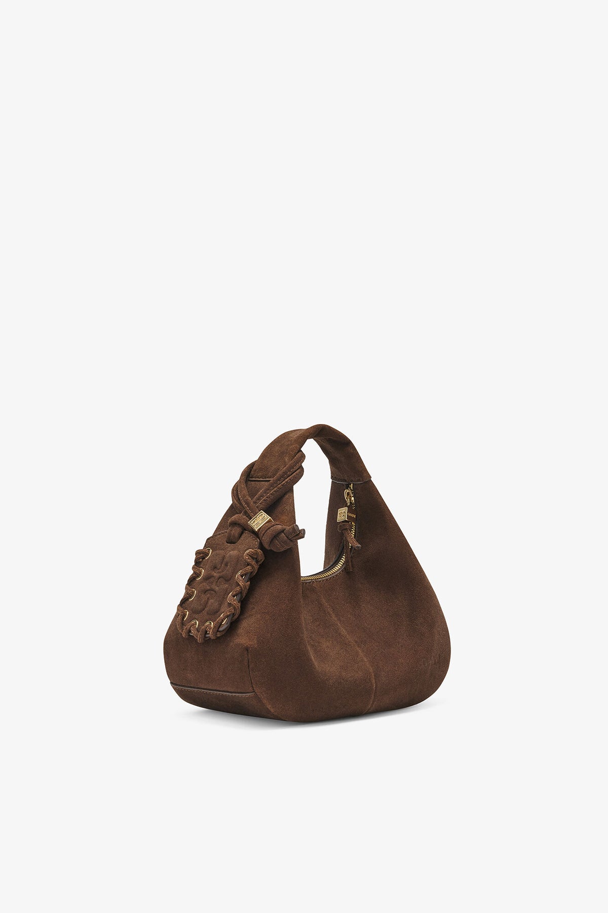 Chicory Coffee Brown Suede Mini Hobo Bag