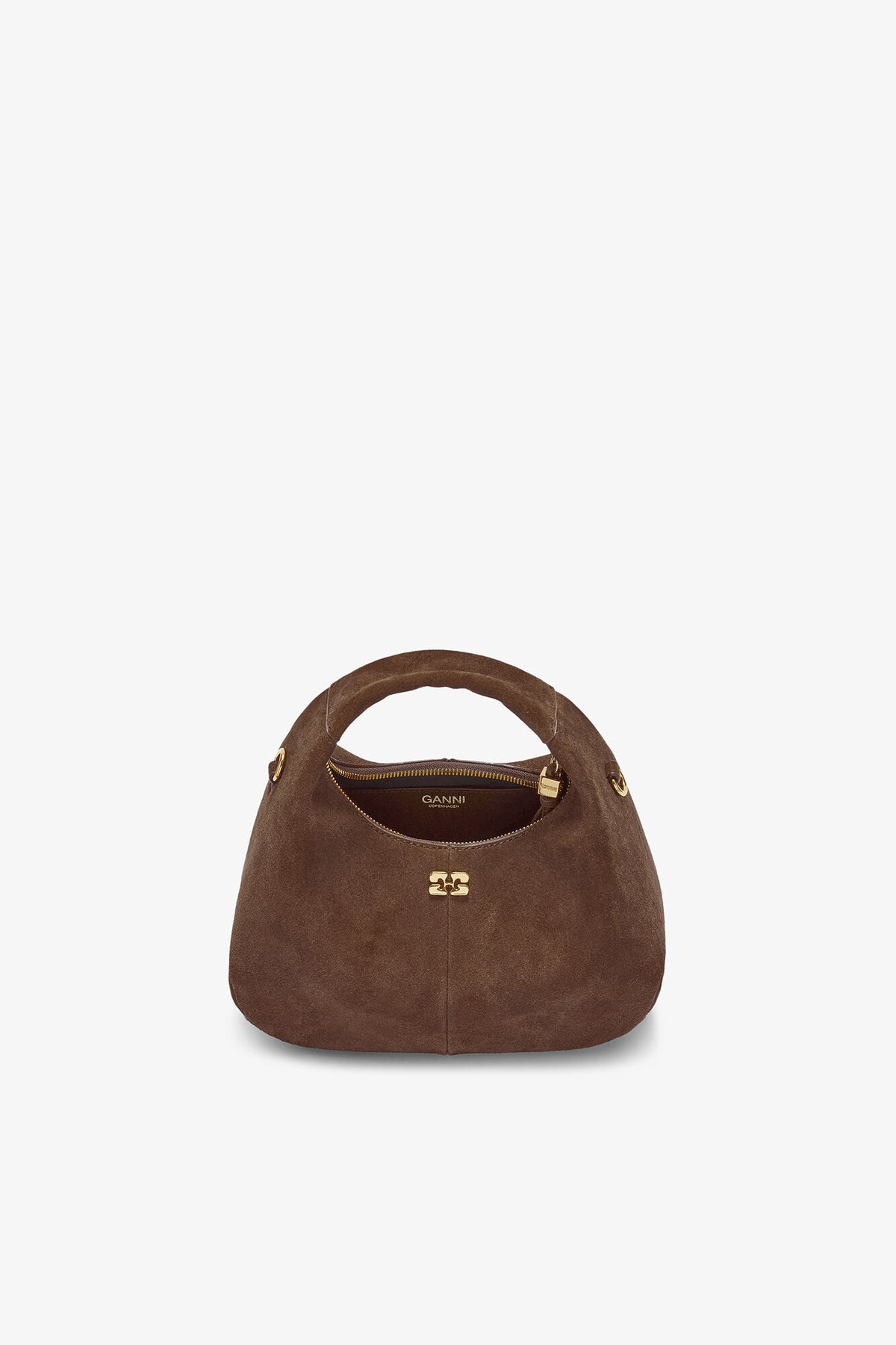 Chicory Coffee Brown Suede Mini Hobo Bag