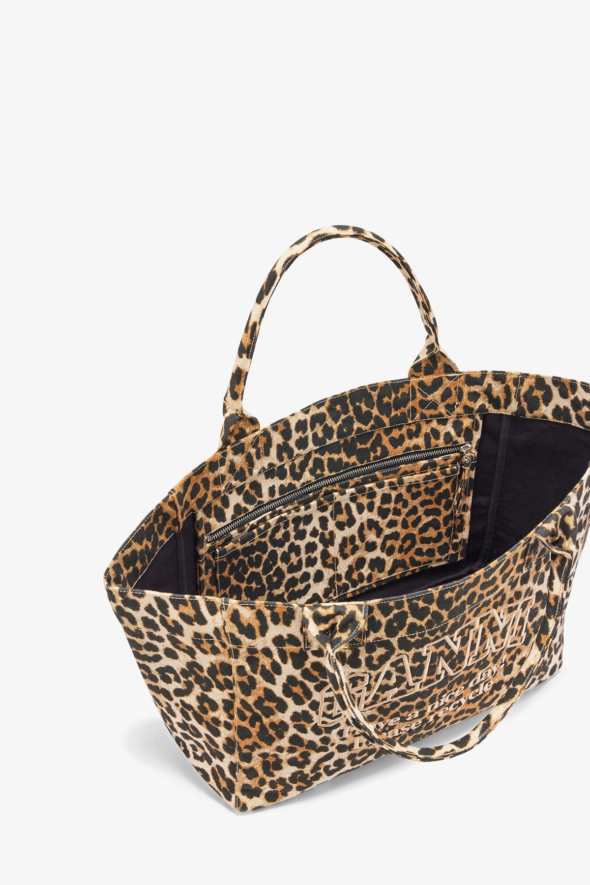 Almond Milk Leopard Medium Tote