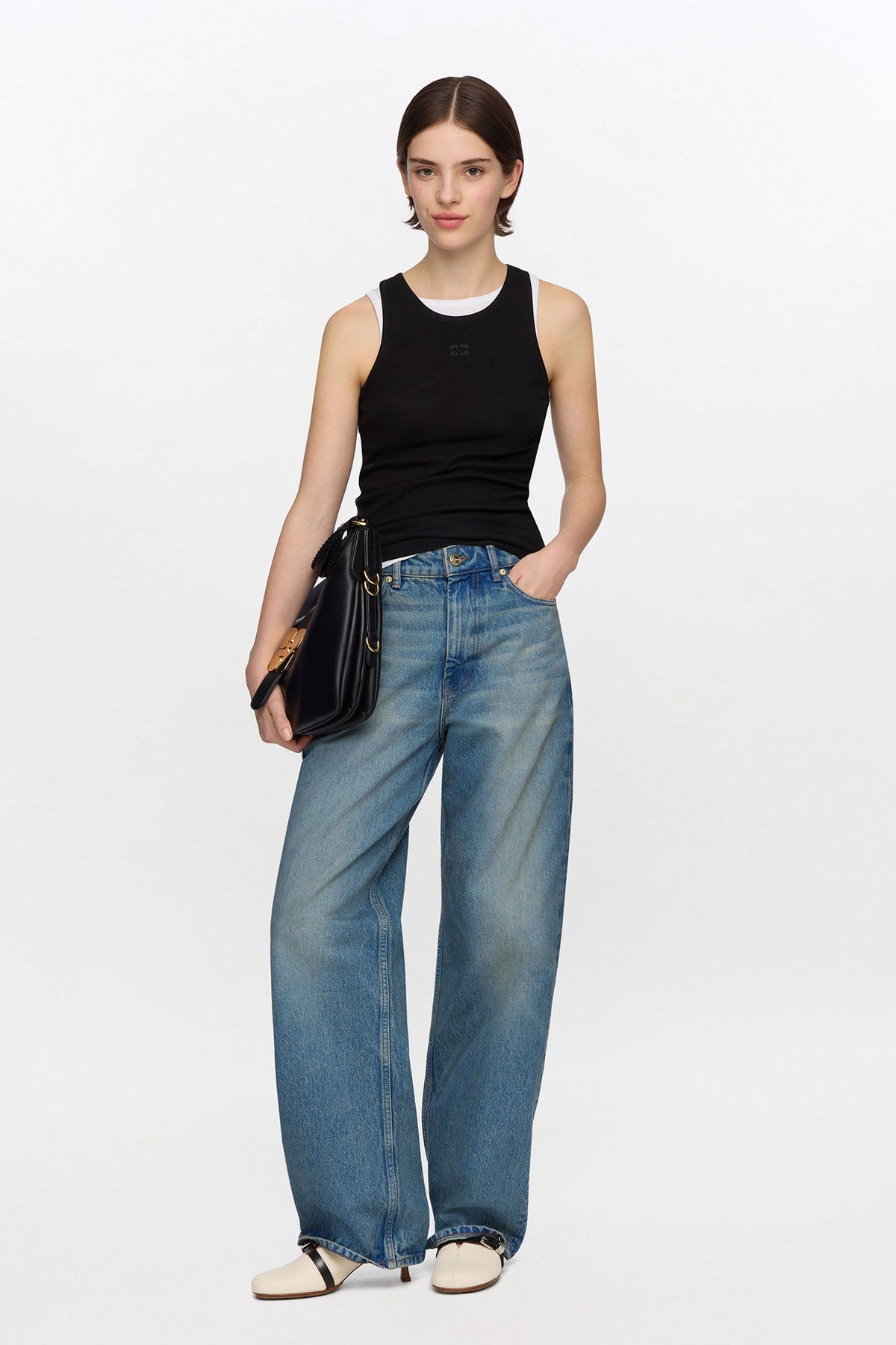 Izey Jeans in Tint Rigid Denim