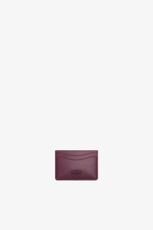 Burgundy Bou Card Holder in Burgundy