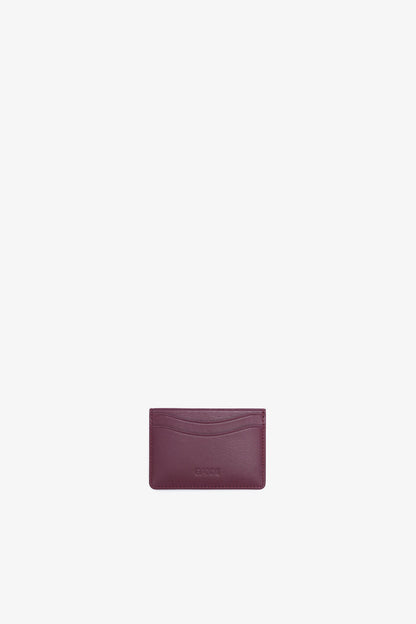 Burgundy Bou Card Holder in Burgundy