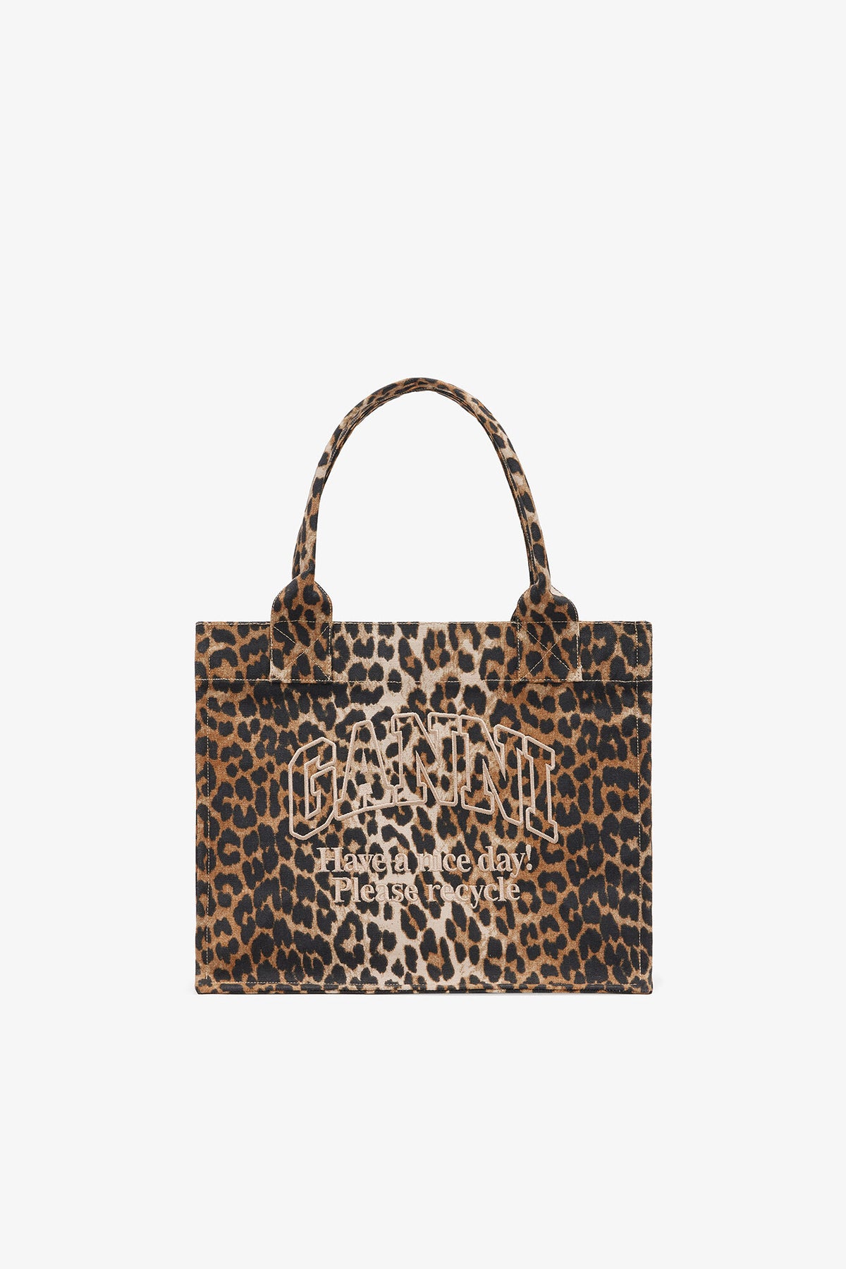 Leopard Leopard Large Canvas Tote Bag