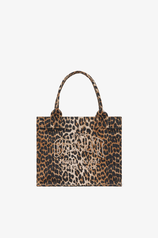 Leopard Leopard Large Canvas Tote Bag