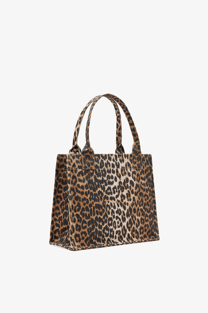 Leopard Leopard Large Canvas Tote Bag