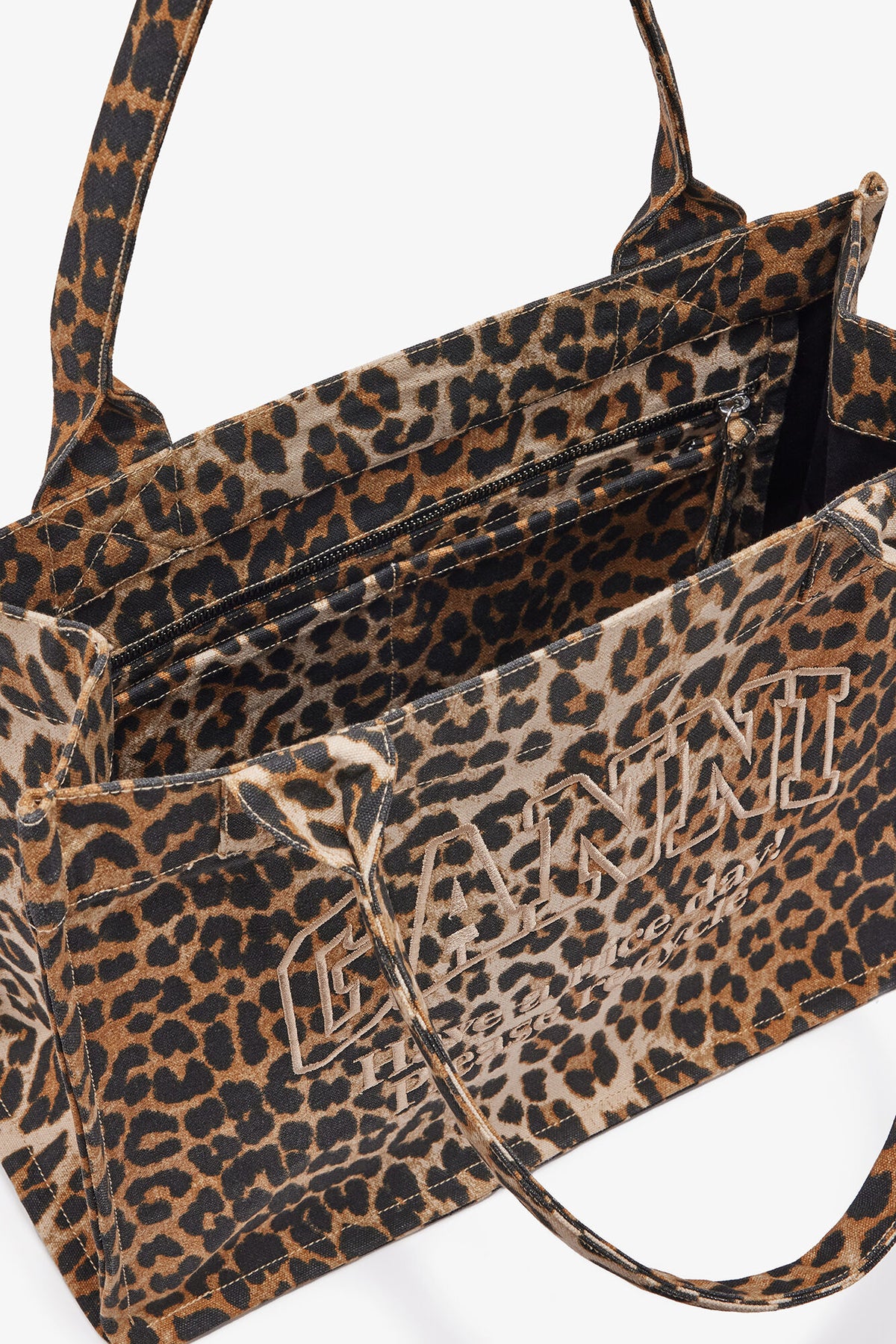 Leopard Leopard Large Canvas Tote Bag