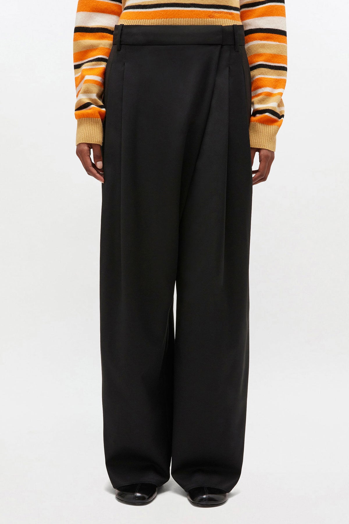 Black Cross-over Pants