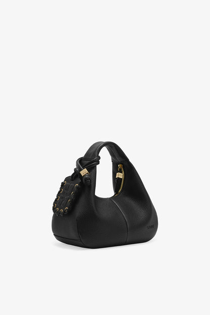 Black Black Mini Hobo Bag