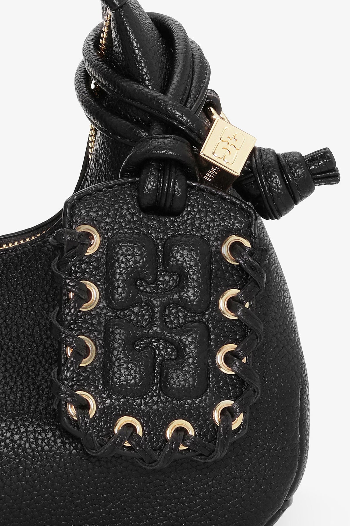 Black Black Mini Hobo Bag