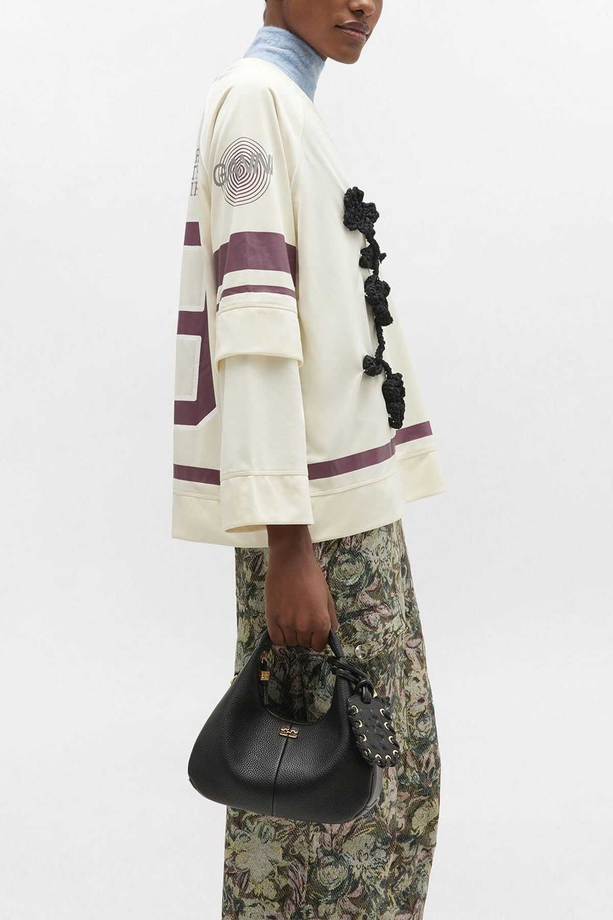 Black Black Mini Hobo Bag