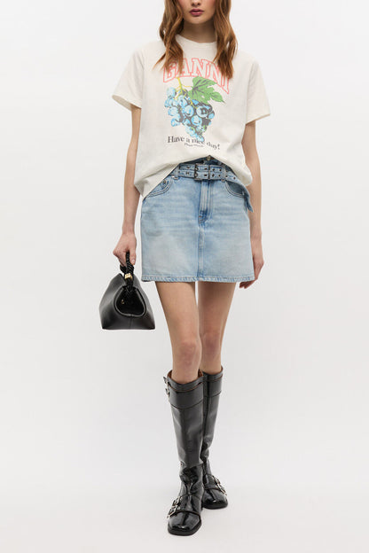 Ivory Grapes Print T-shirt