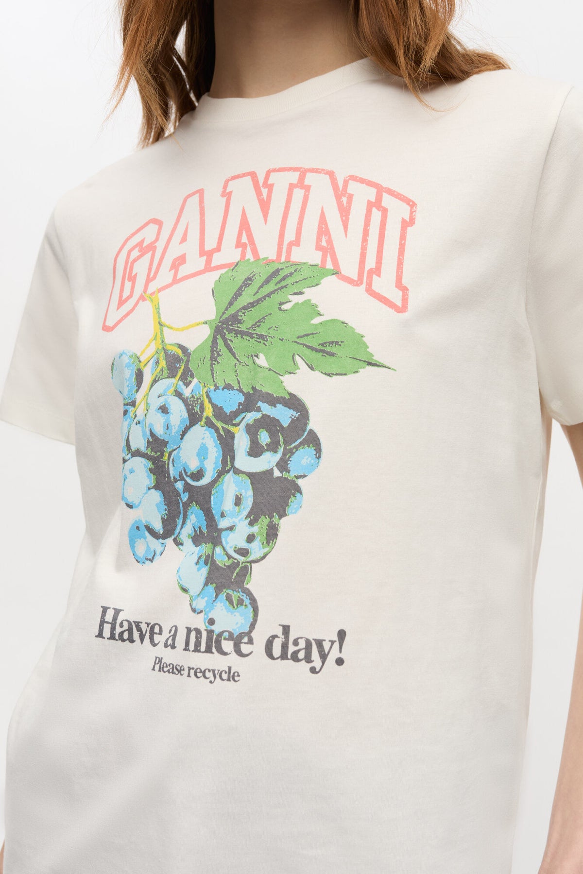 Ivory Grapes Print T-shirt