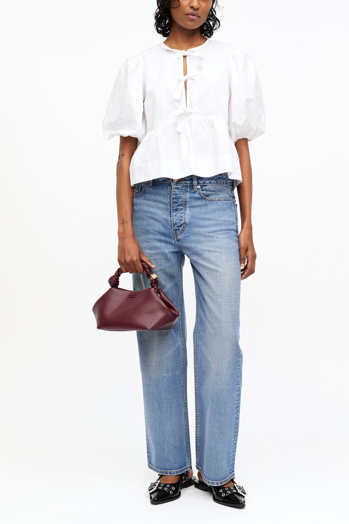 Burgundy Burgundy Small Bou Bag