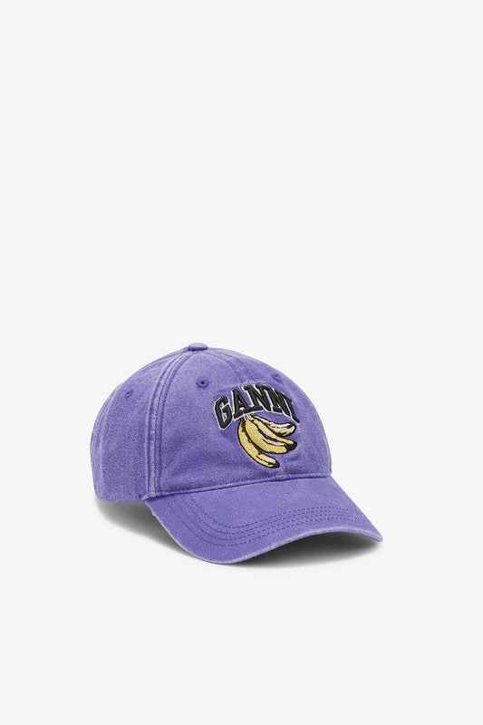 Passion Flower Washed Canvas Cap
