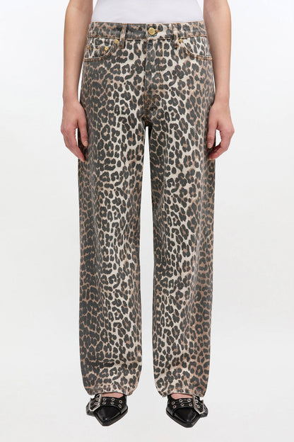 Izey Jeans in Leopard Print