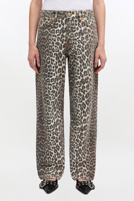 Izey Jeans in Leopard Print