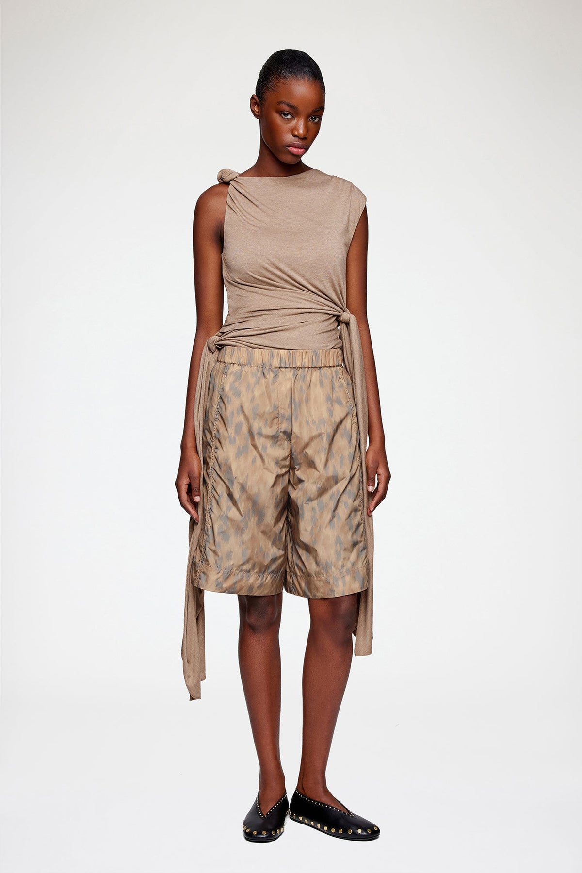 Shorts in Printed Nylon
