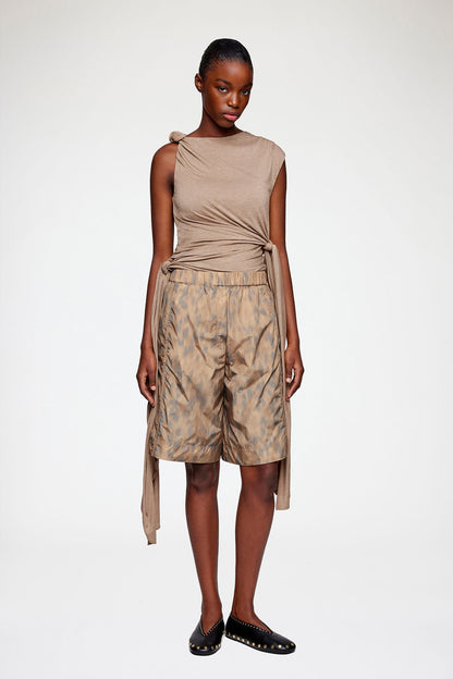 Shorts in Printed Nylon