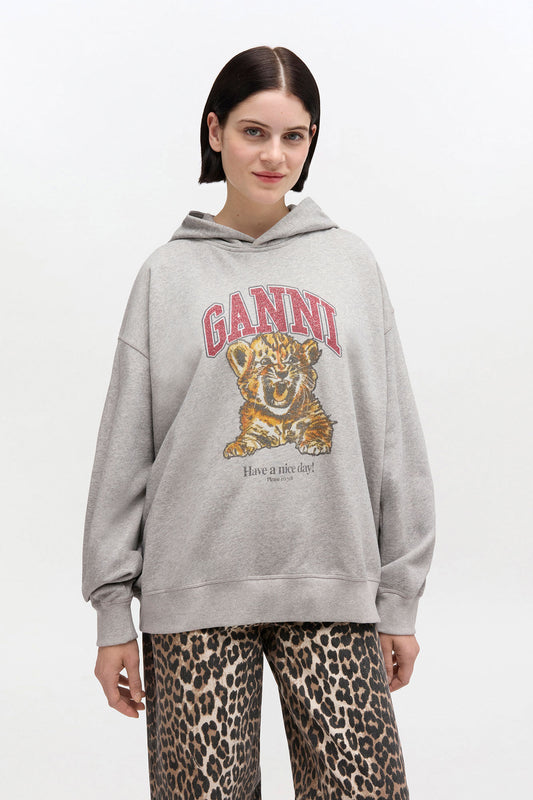 Grey Tiger Hoodie