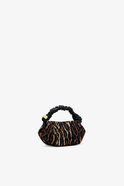 Antique Bronze Metallic Cloque Mini Bou Bag