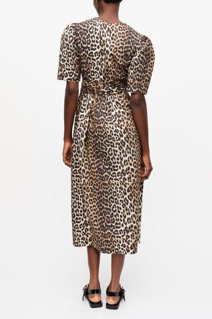 Leopard Printed Cotton Dress