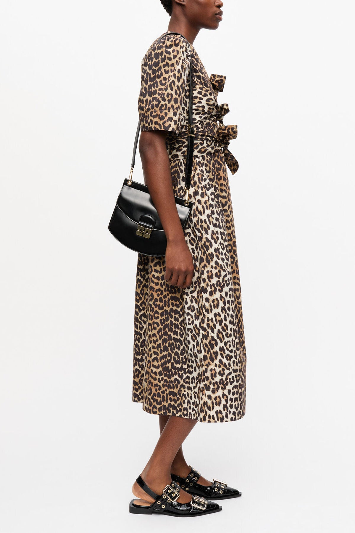 Leopard Printed Cotton Dress