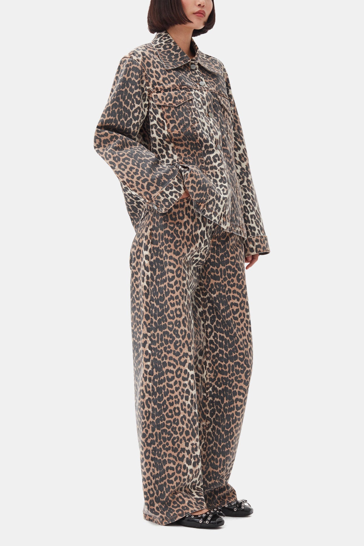 Leopard Denim Jacket