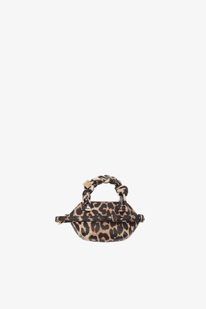Almond Milk Leopard Grained Nano Bou Bag Nano