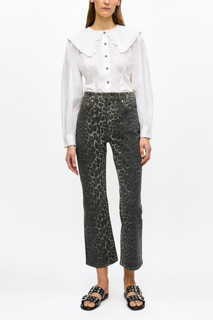 Grey Leopard Betzy Jeans