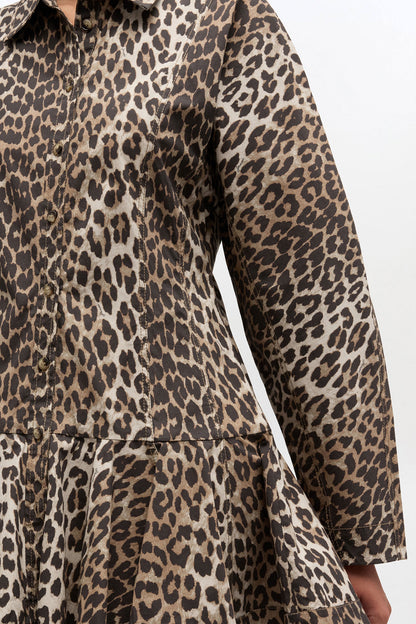 Leopard Shirt Dress