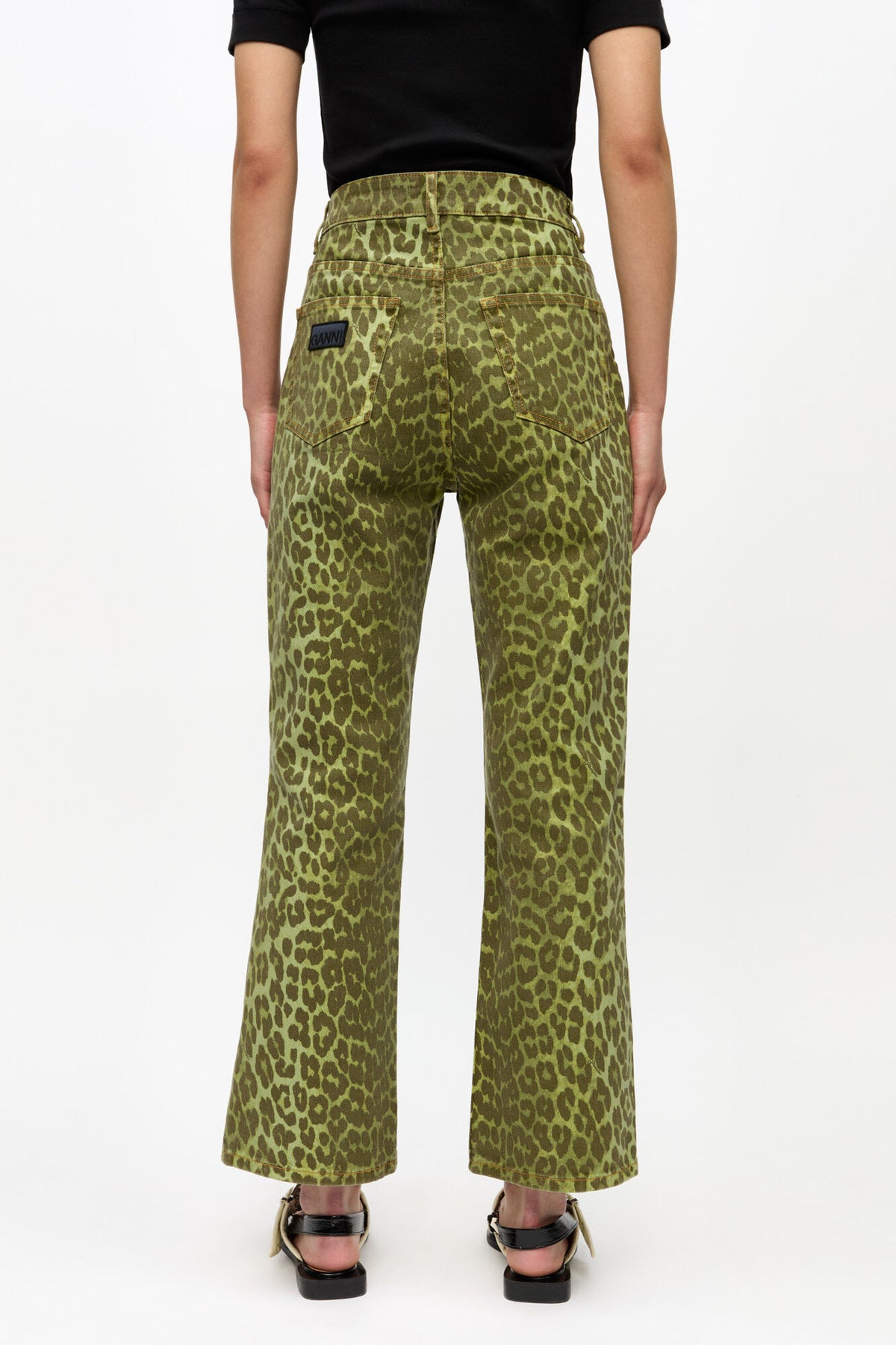 Green Leopard Betzy Jeans