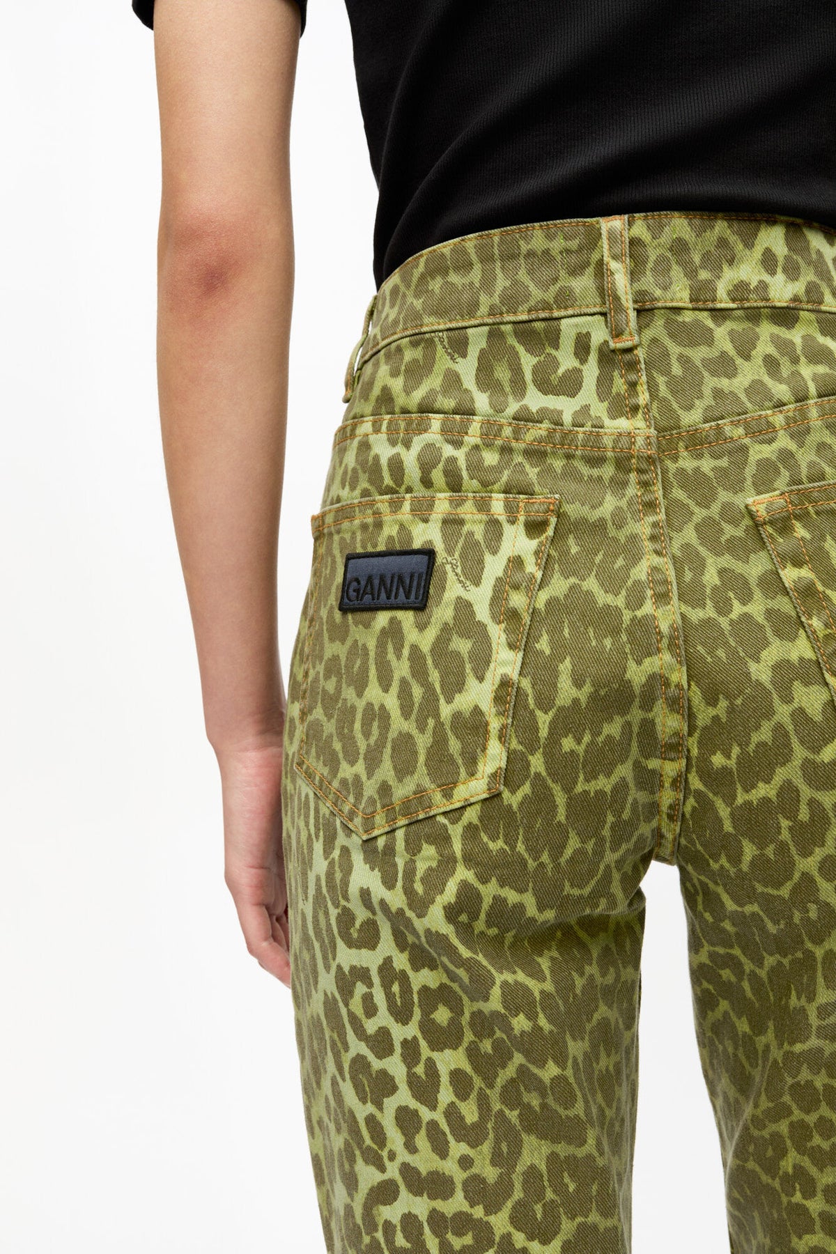 Green Leopard Betzy Jeans