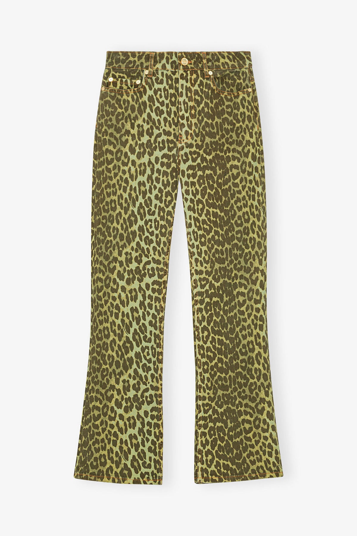 Green Leopard Betzy Jeans