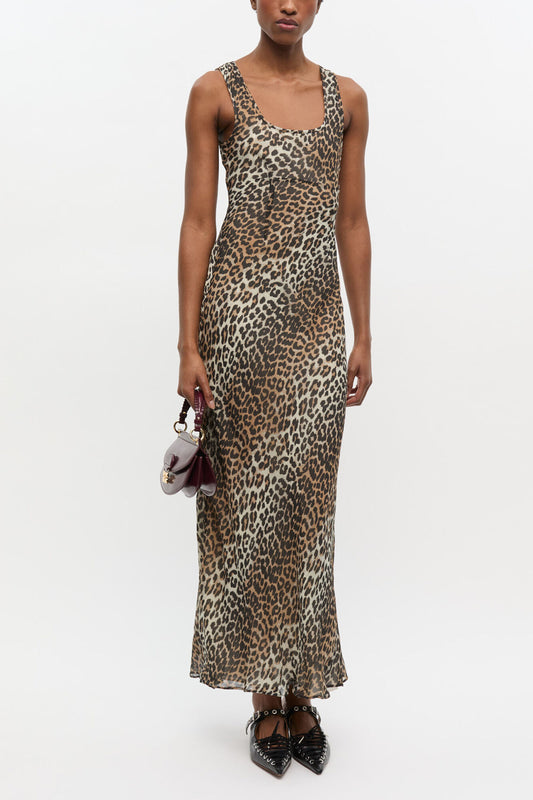 Leopard Print Maxi Dress