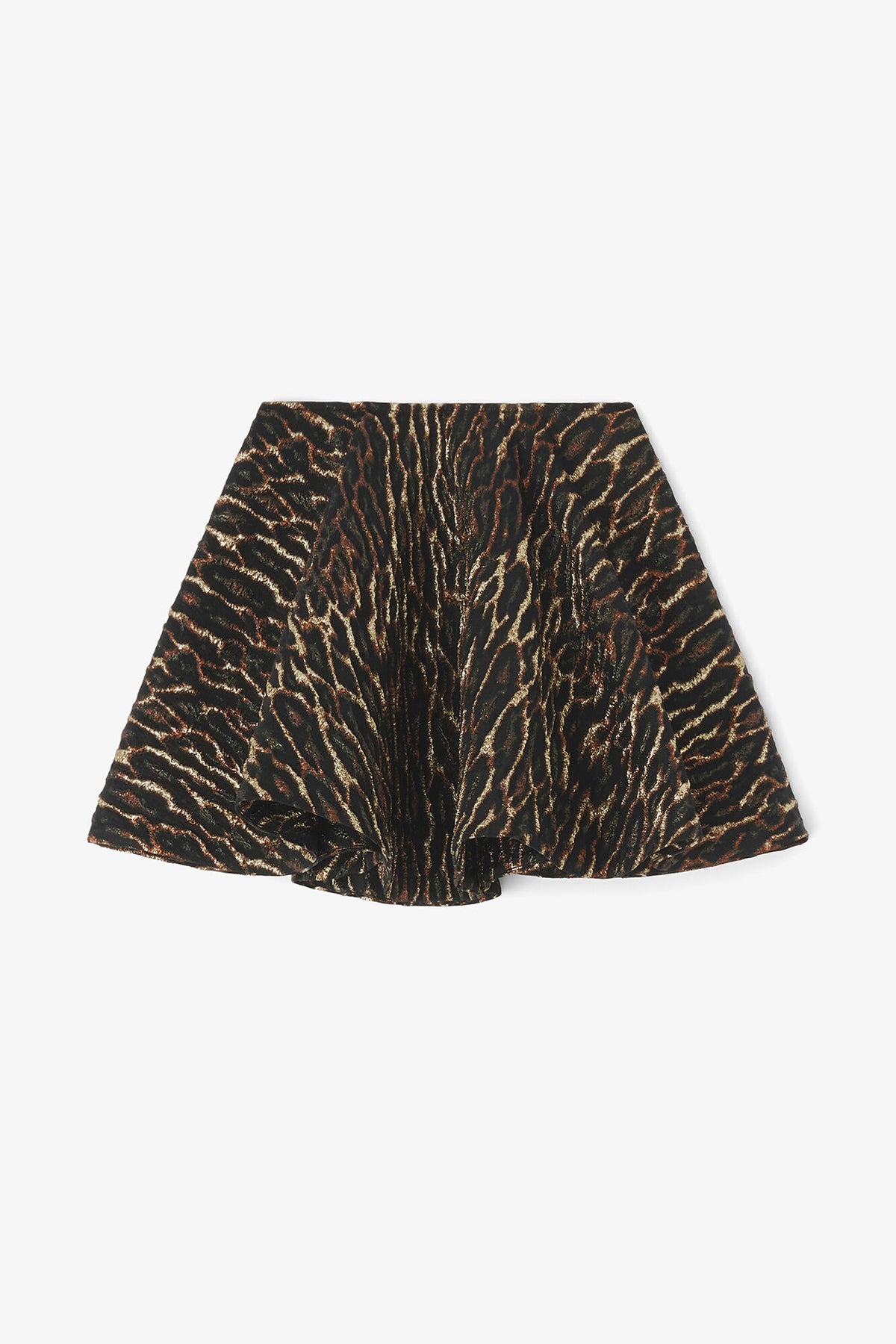Metallic Cloque Circle Skirt