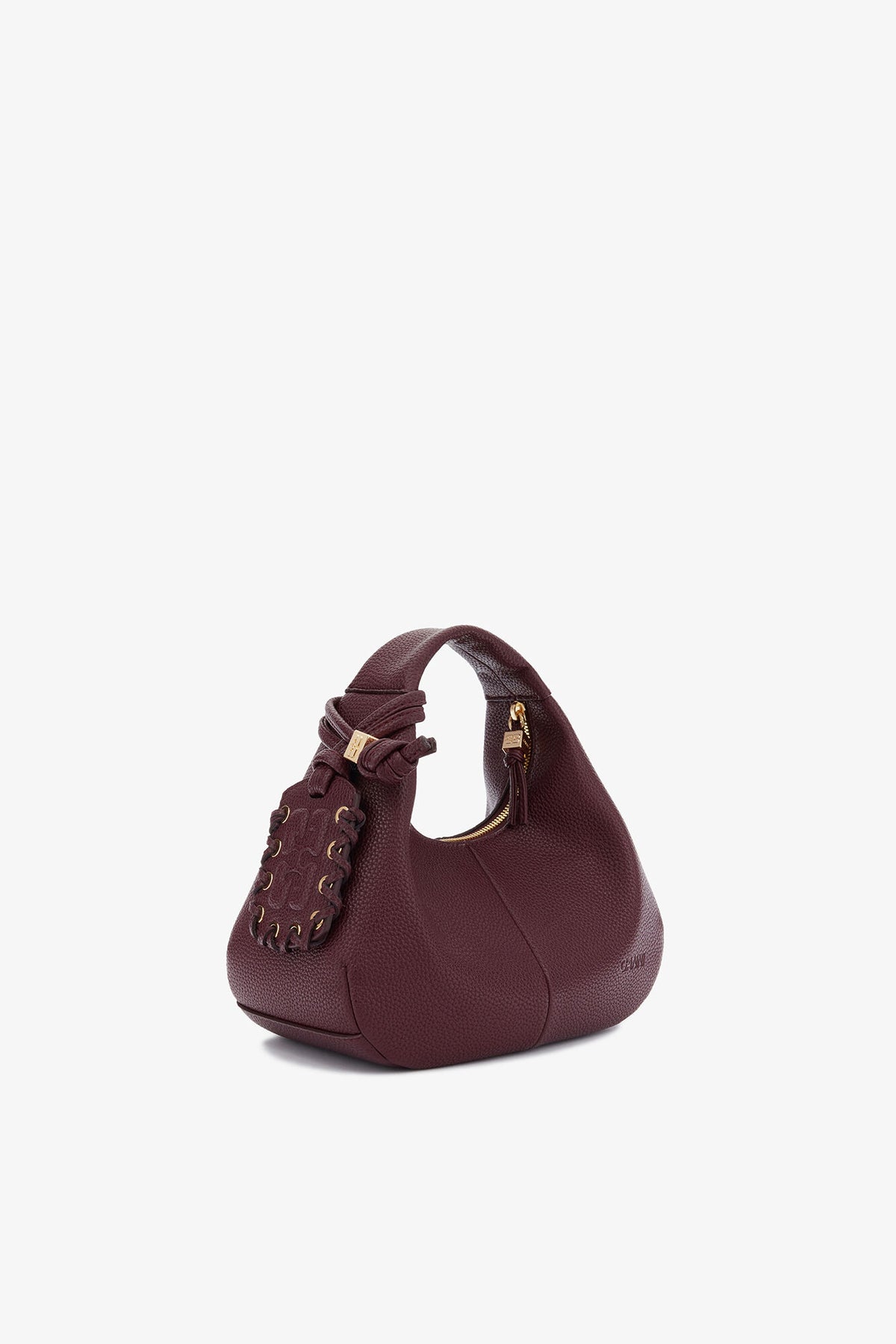 Port Royale Mini Hobo Bag in Burgundy