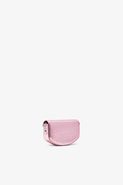 Silver Pink Lulu Wallet On Chain in Metallic