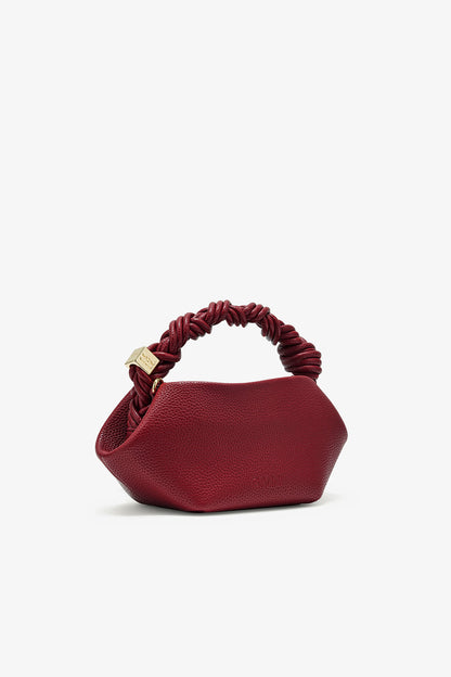 Red Dahlia Burgundy Grained Mini Bou Bag