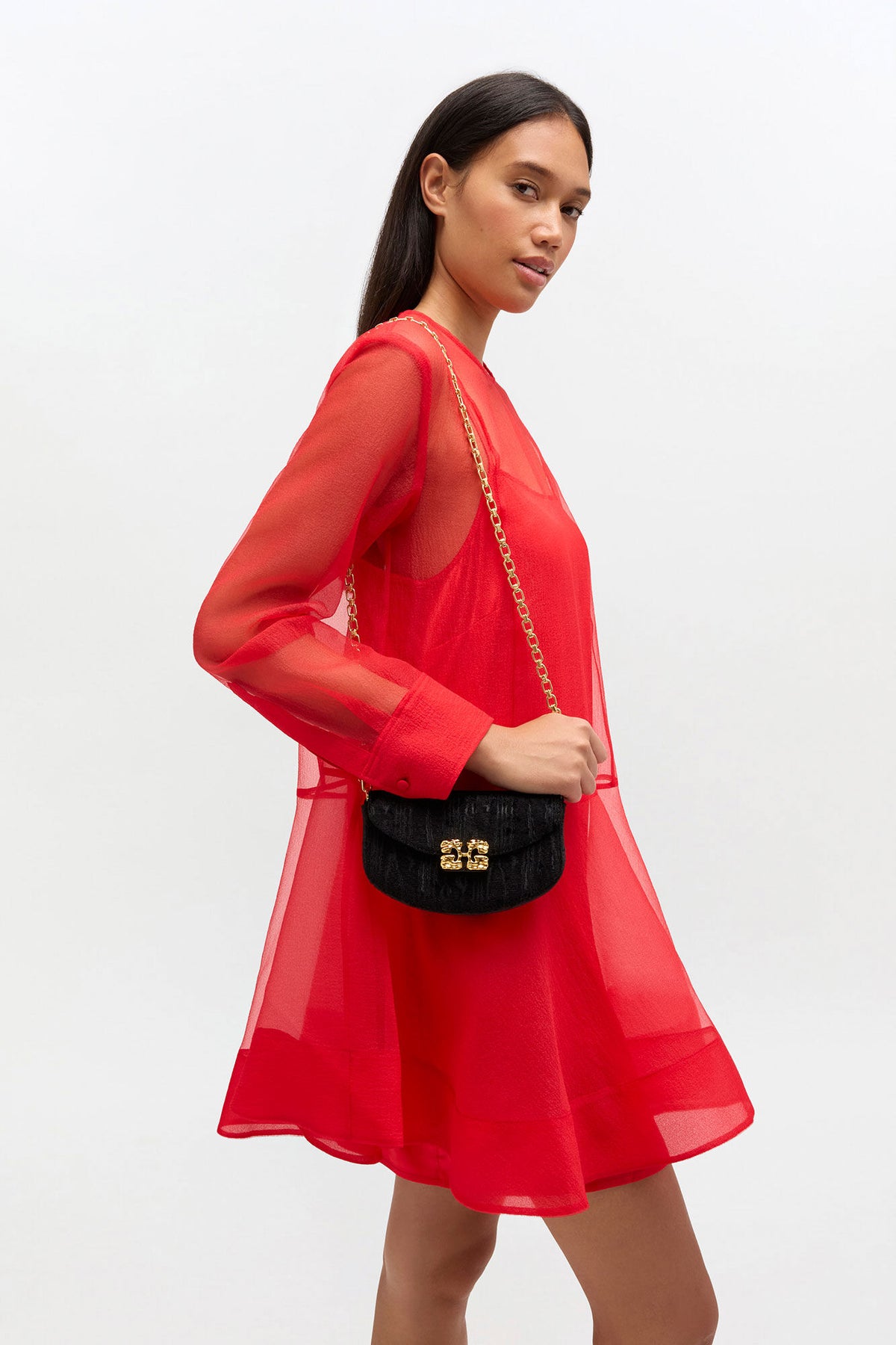 Lulu Wallet On Chain in Velvet Moire