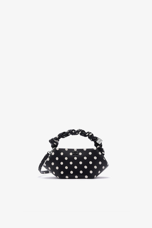Black Polka-Dot Mini Bou Bag